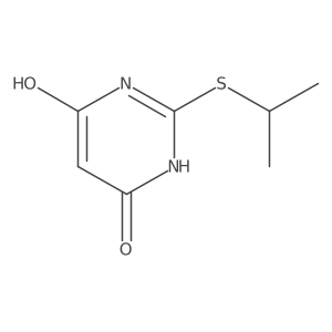 6-Hydroxy-2-(isopropylthio)pyrimidin-4(3H)-one Structure