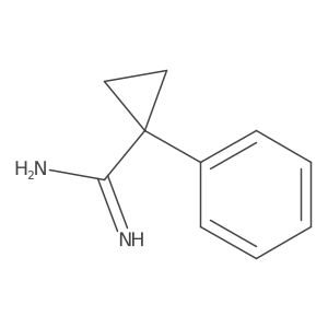 1-Phenylcyclopropane-1-carboximidamide结构式