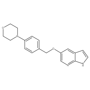 5-(4-Morpholinobenzyloxy)-1h-pyrrolo[2,3-b]pyridine结构式