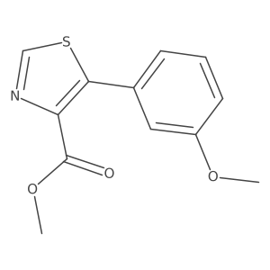 5-(3-Methoxy-phenyl)-thiazole-4-carboxylic acid methyl ester Structure
