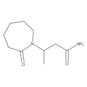 Hexahydro-I(2)-methyl-2-oxo-1H-azepine-1-propanamide结构式
