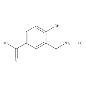 3-(Aminomethyl)-4-hydroxybenzoic acid hydrochloride Structure
