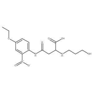 4-((4-Ethoxy-2-nitrophenyl)amino)-2-((3-hydroxypropyl)amino)-4-oxobutanoic acid Structure