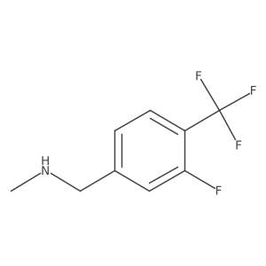 {[3-Fluoro-4-(trifluoromethyl)phenyl]methyl}(methyl)amine Structure