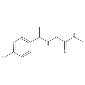 2-((1-(4-Chlorophenyl)ethyl)amino)-N-methylacetamide Structure