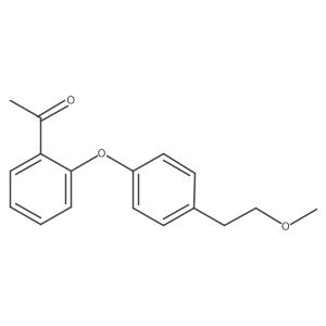 1-[2-[4-(2-Methoxyethyl)phenoxy]phenyl]ethanone结构式