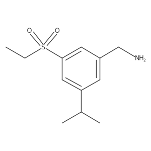 [3-(Ethylsulfonyl)-5-isopropylphenyl]methanamine结构式