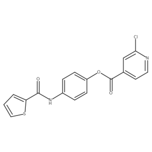 4-(Thiophene-2-amido)phenyl 2-chloropyridine-4-carboxylate Structure