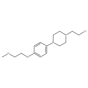 1-(2-Chloroethyl)-4-[4-(2-methoxyethoxy)phenyl]piperazine结构式