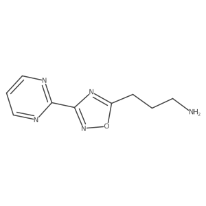 3-(3-(Pyrimidin-2-yl)-1,2,4-oxadiazol-5-yl)propan-1-amine结构式