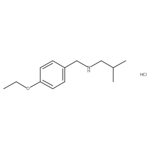 [(4-Ethoxyphenyl)methyl](2-methylpropyl)amine hydrochloride结构式