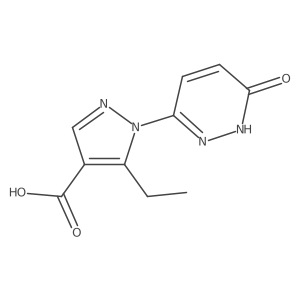 5-ethyl-1-(6-hydroxypyridazin-3-yl)-1H-pyrazole-4-carboxylic acid结构式