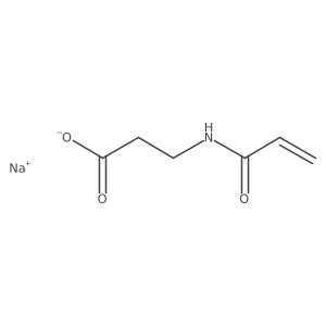 Sodium 3-(prop-2-enamido)propanoate结构式