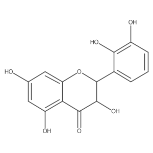 (2R,3R)-2-(2,3-Dihydroxyphenyl)-2,3-dihydro-3,5,7-trihydroxy-4H-1-benzopyran-4-one Structure