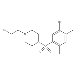 2-{4-[(5-Bromo-2,4-dimethylphenyl)sulfonyl]-1-piperazinyl}ethanol Structure