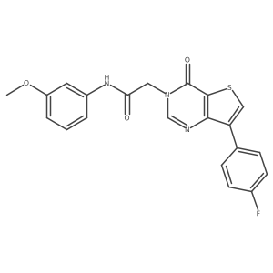 2-[7-(4-fluorophenyl)-4-oxothieno[3,2-d]pyrimidin-3(4H)-yl]-N-(3-methoxyphenyl)acetamide Structure