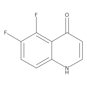 5,6-Difluoro-4-quinolinol Structure