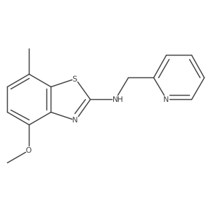 4-methoxy-7-methyl-N-(pyridin-2-ylmethyl)benzo[d]thiazol-2-amine Structure