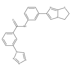N-(3-(2,3-dihydroimidazo[2,1-b]thiazol-6-yl)phenyl)-3-(1H-tetrazol-1-yl)benzamide Structure