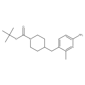 Tert-butyl 4-[(6-amino-2-methylpyridin-3-YL)methyl]piperidine-1-carboxylate Structure
