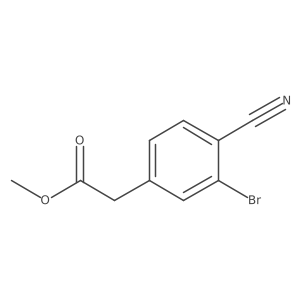 Methyl (3-bromo-4-cyanophenyl)acetate Structure
