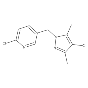 2-chloro-5-((4-chloro-3,5-dimethyl-1H-pyrazol-1-yl)methyl)pyridine Structure