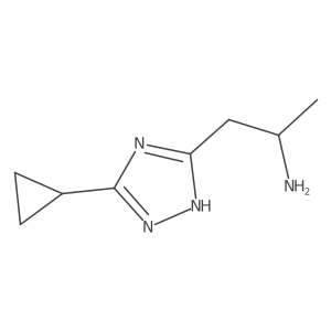 1-(3-cyclopropyl-1H-1,2,4-triazol-5-yl)propan-2-amine Structure