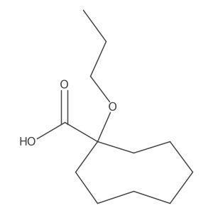 1-Propoxycyclooctane-1-carboxylic acid Structure