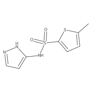 5-Methyl-N-1H-pyrazol-3-yl-2-thiophenesulfonamide结构式