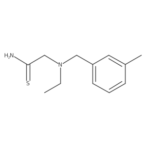 2-[Ethyl[(3-methylphenyl)methyl]amino]ethanethioamide结构式