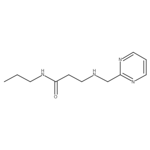 N-propyl-3-(pyrimidin-2-ylmethylamino)propanamide结构式