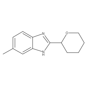6-methyl-2-(oxan-2-yl)-1H-1,3-benzodiazole Structure