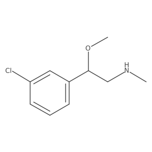 2-(3-chlorophenyl)-2-methoxy-N-methylethanamine结构式