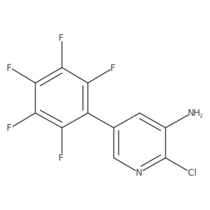 3-Amino-2-chloro-5-(perfluorophenyl)pyridine Structure