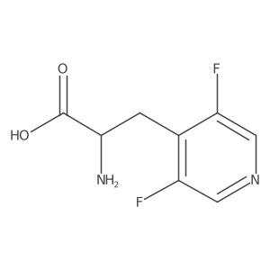 2-Amino-3-(3,5-difluoropyridin-4-yl)propanoic acid结构式