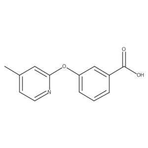 3-[(4-Methyl-2-pyridinyl)oxy]benzoic Acid结构式
