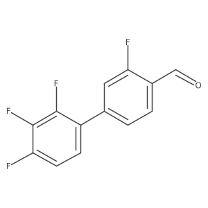 2-fluoro-4-(2,3,4-trifluorophenyl)benzaldehyde结构式