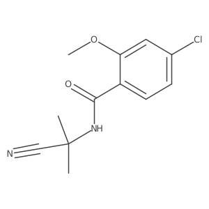 4-chloro-N-(1-cyano-1-methylethyl)-2-methoxybenzamide Structure