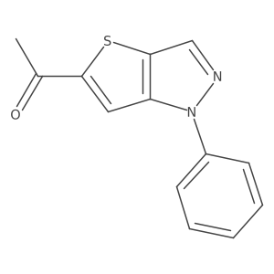Ethanone, 1-(1-phenyl-1H-thieno[3,2-c]pyrazol-5-yl)- Structure