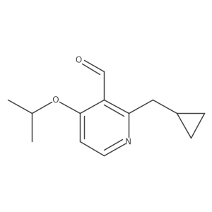 3-Pyridinecarboxaldehyde, 2-(cyclopropylmethyl)-4-(1-methylethoxy)-结构式