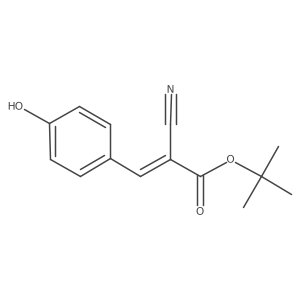 tert-Butyl 2-Cyano-3-(4-hydroxyphenyl)acrylate Structure