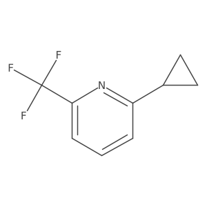 2-Cyclopropyl-6-(trifluoromethyl)pyridine结构式