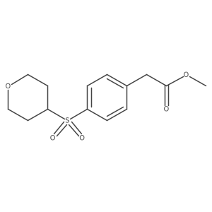 [4-(Tetrahydro-pyran-4-sulfonyl)-phenyl]-acetic acid methyl ester Structure