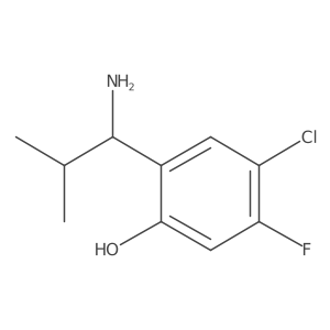 2-(1-Amino-2-methylpropyl)-4-chloro-5-fluorophenol结构式
