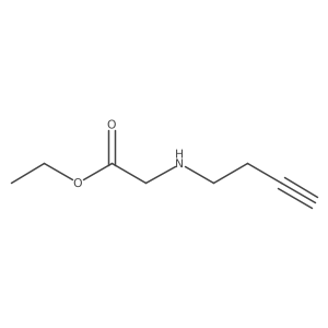 Ethyl 2-[(but-3-yn-1-yl)amino]acetate结构式