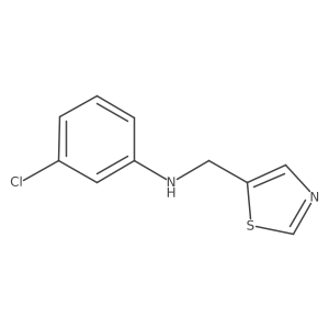 3-Chloro-N-(thiazol-5-ylmethyl)aniline Structure