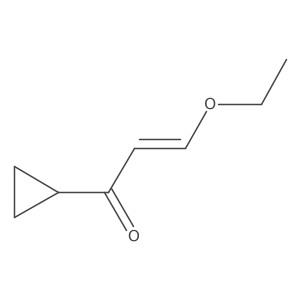 1-Cyclopropyl-3-ethoxyprop-2-en-1-one结构式