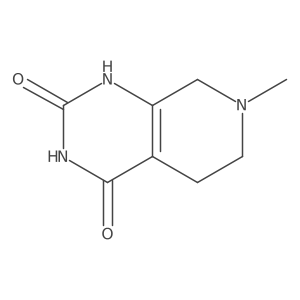 7-Methyl-5,6,7,8-tetrahydropyrido[3,4-d]pyrimidine-2,4(1H,3H)-dione结构式