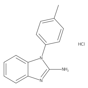 1-(4-methylphenyl)-1H-1,3-benzodiazol-2-amine hydrochloride结构式