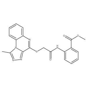 Methyl 2-[2-({1-methyl-[1,2,4]triazolo[4,3-A]quinoxalin-4-YL}sulfanyl)acetamido]benzoate Structure